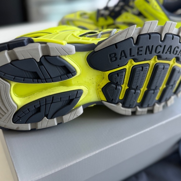 BALENCIAGA Track 2 Acid Neon Athletic Trainer Sneakers - slightly worn - Picture 5 of 10